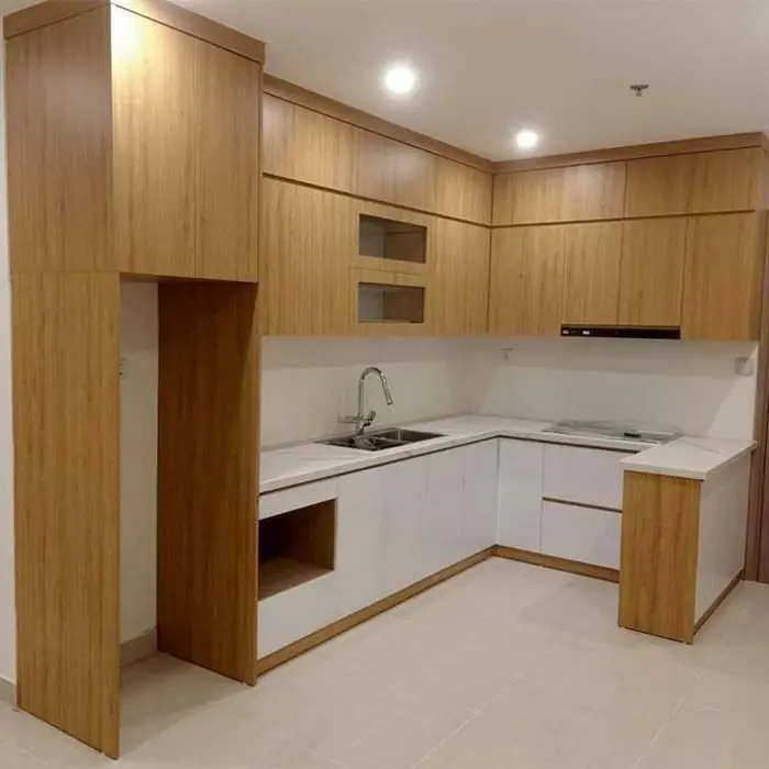 Tủ bếp melamine giá rẻ
