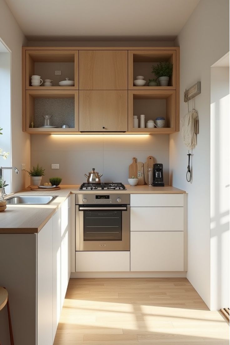Tủ bếp tiết kiệm diện tích (3)