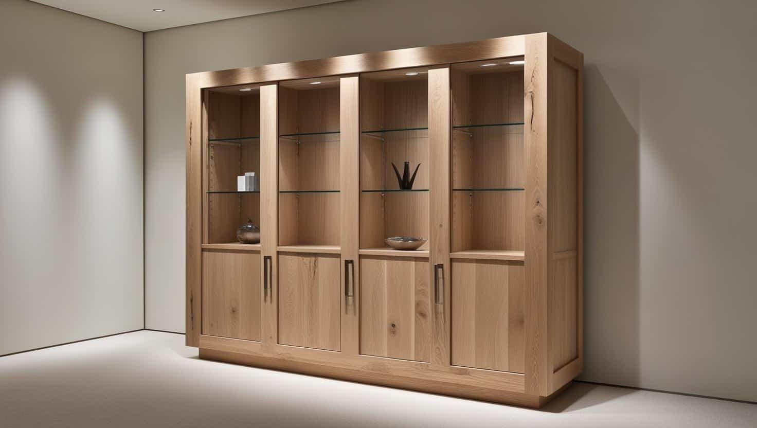 Tủ trưng bày bằng gỗ tự nhiên 10m2 (5) Tủ trưng bày bằng gỗ tự nhiên 10m2 (5)
