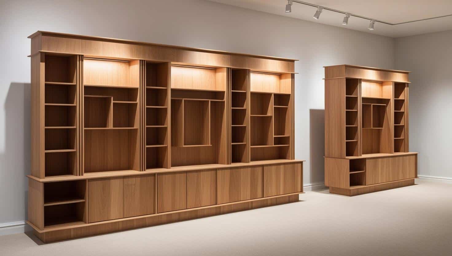 Tủ trưng bày đa năng bằng gỗ mdf 10m2 (10) Tủ trưng bày đa năng bằng gỗ mdf 10m2 (10)