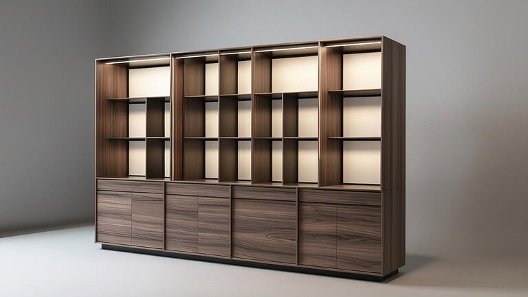 Tủ trưng bày nhiều ngăn 10m2 (1)
