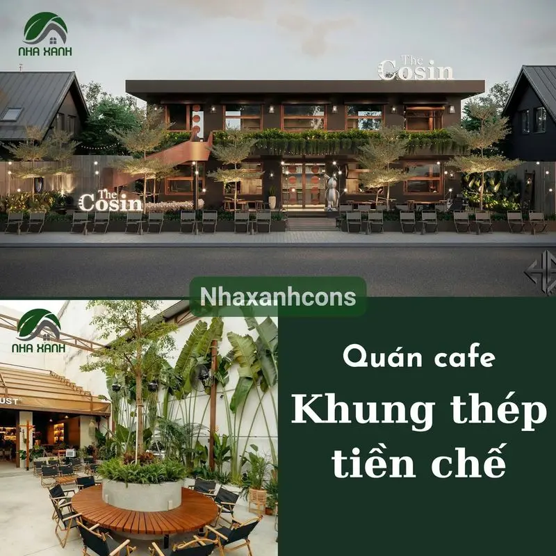 Quán cafe thép tiền chế