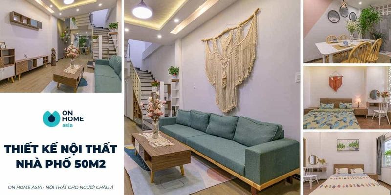 Hình ảnh nội thất nhà phố 50m2 tối ưu không gian
