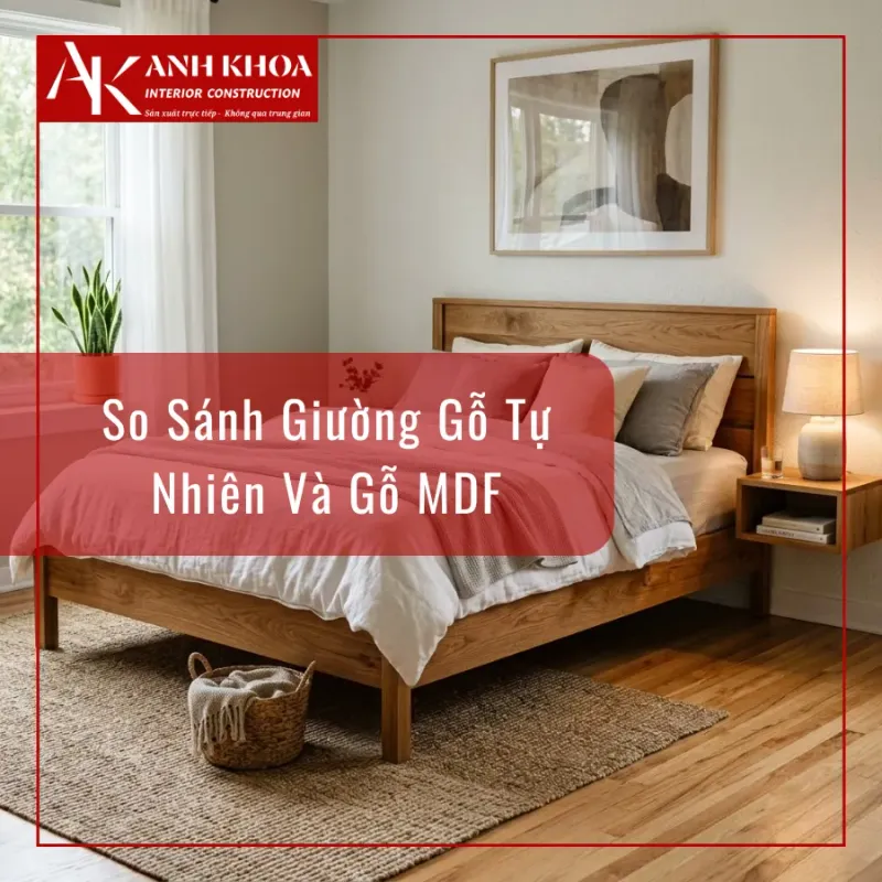So sánh giữa gỗ tự nhiên và MDF
