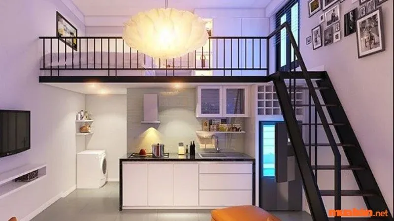 Nội Thất Nhà Trọ Cao Cấp 13 Nhà trọ cao cấp có thang máy, máy giặt, gác lửng