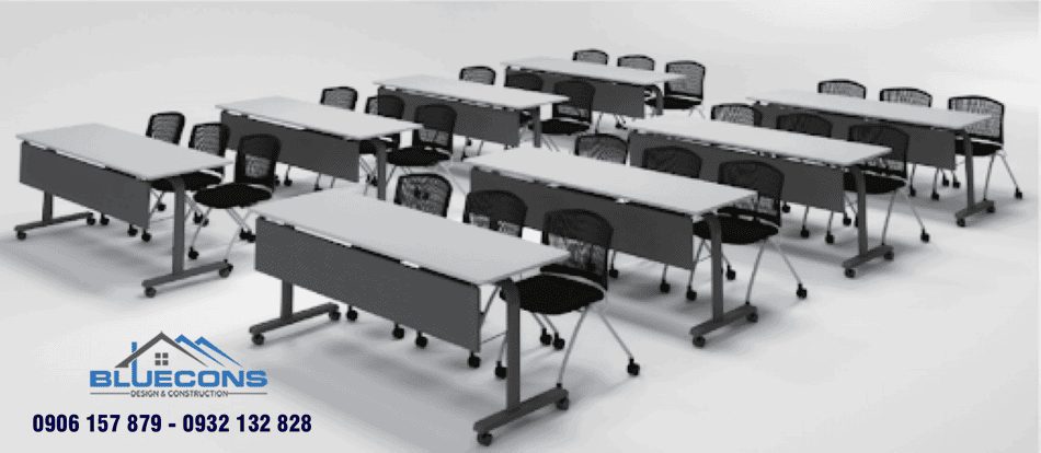 Bàn họp gấp gọn training - thiết kế dành riêng cho phòng họp