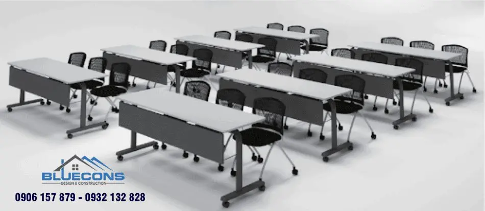 Bàn họp gấp gọn training - thiết kế dành riêng cho phòng họp