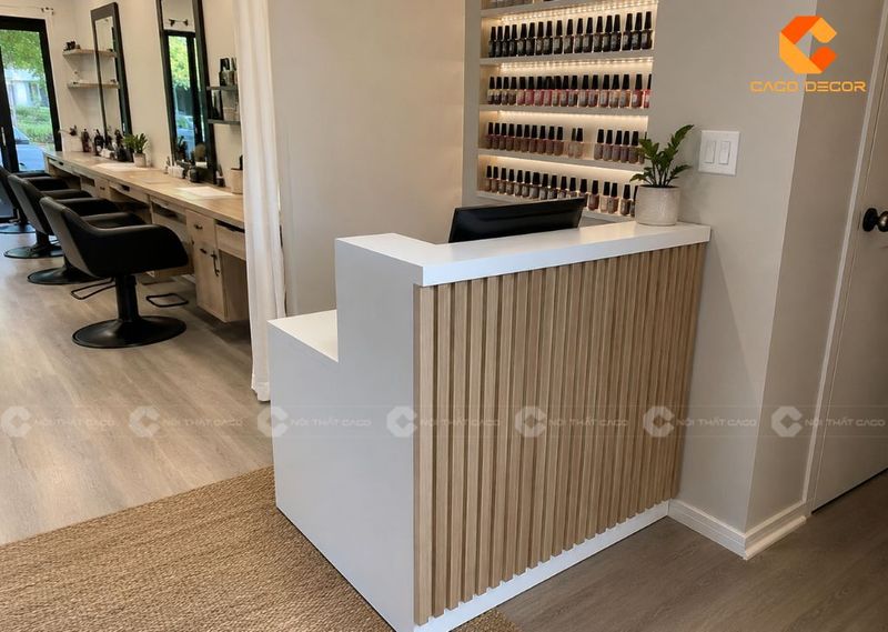 Quầy lễ tân nhỏ cho salon