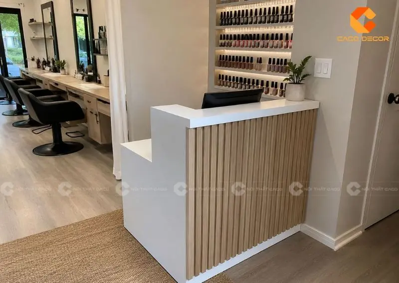 Quầy lễ tân nhỏ cho salon