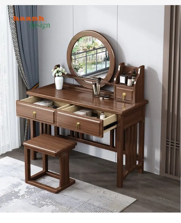 Hình ảnh bàn trang điểm gỗ tự nhiên