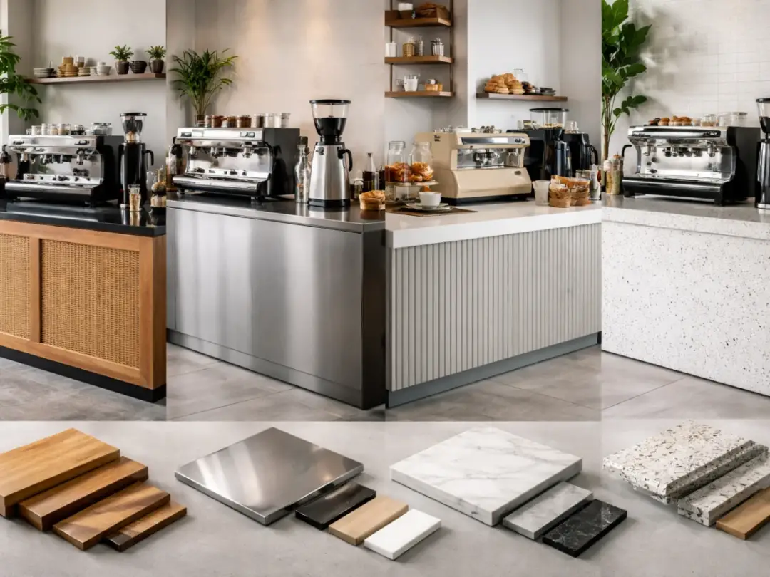 bản vẽ quầy cafe – hình ảnh Bluecons