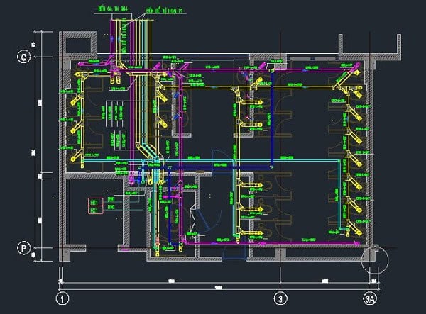 ban ve thi cong shop drawing laho YHAF