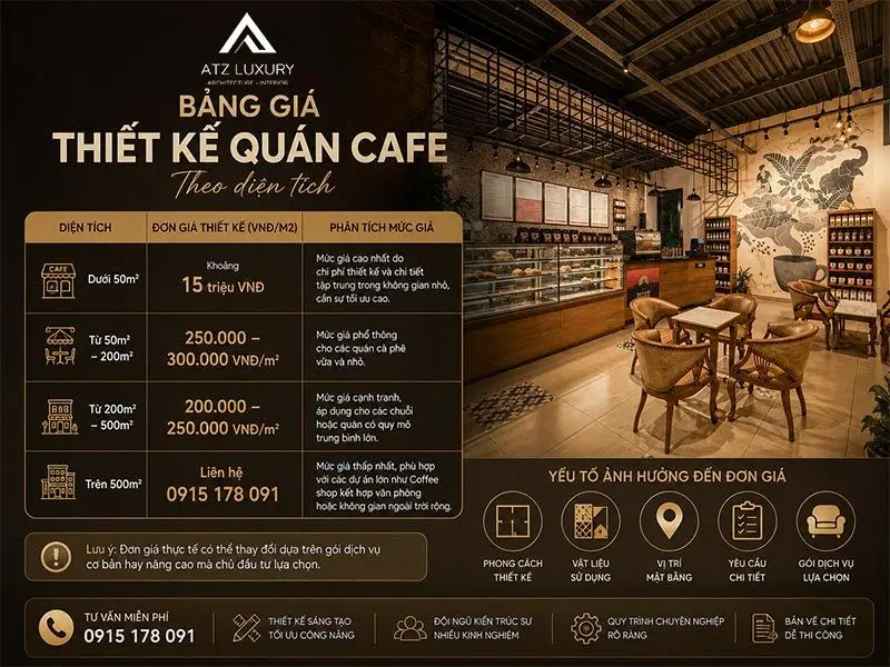 bang gia thiet ke quan ca phe tai atz luxury