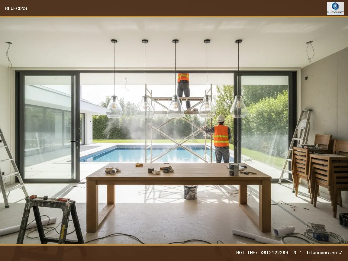 Báo giá thi công nội thất biệt thự – hình ảnh Bluecons