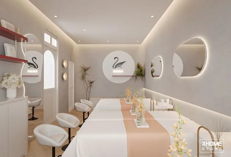 Hình ảnh thi công nội thất spa