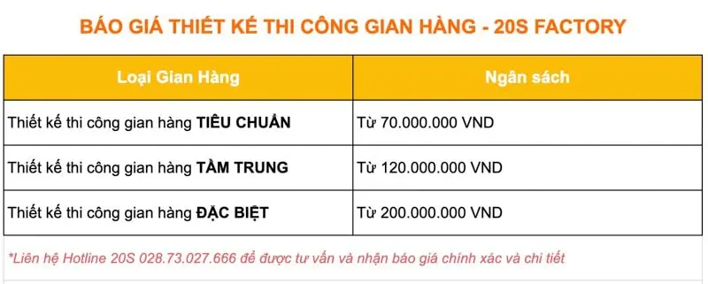 Thiết kế gian hàng triển lãm