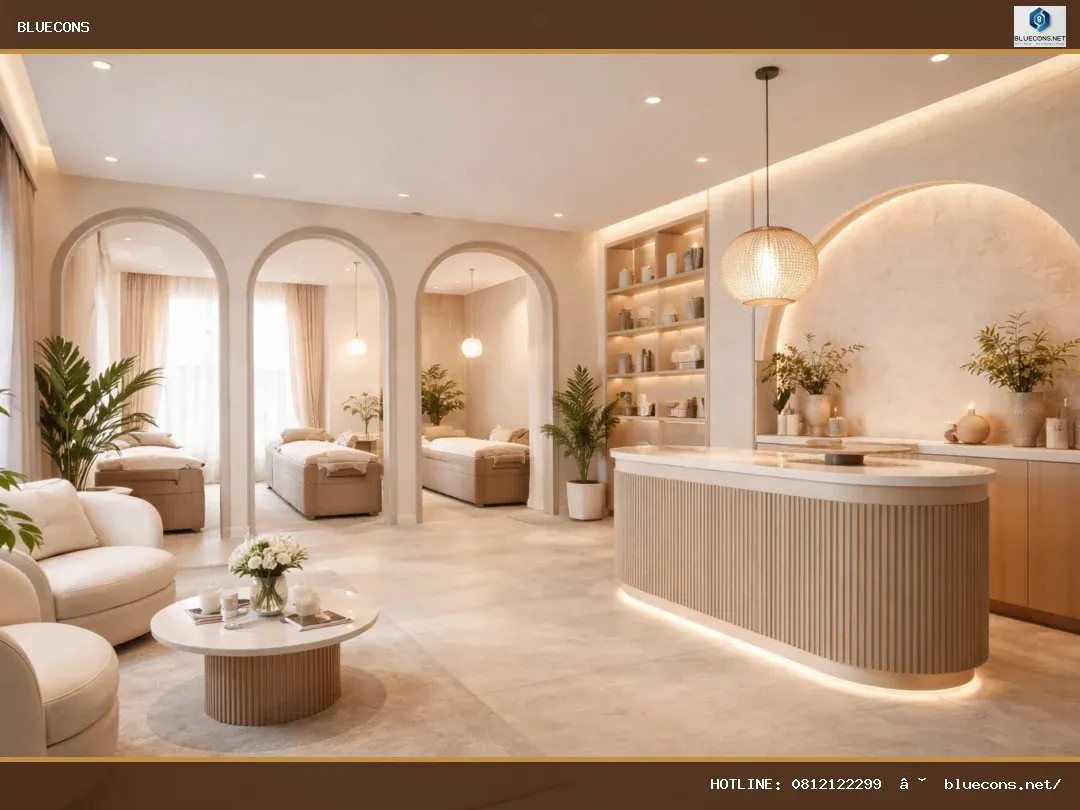 Báo giá thiết kế nội thất spa, thẩm mỹ viện – ảnh minh họa Bluecons