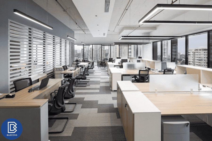 Bố trí thiết kế nội thất văn phòng gỗ MDF vừa đẹp vừa tiện nghi 