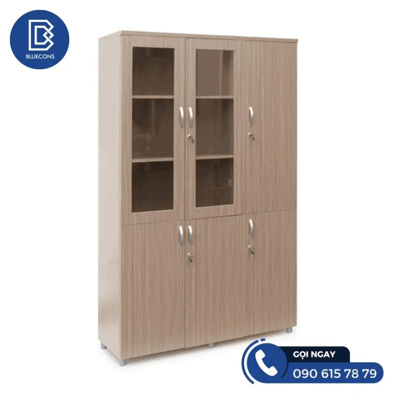 Báo giá tủ hồ sơ văn phòng ba buồng có khoá an toàn