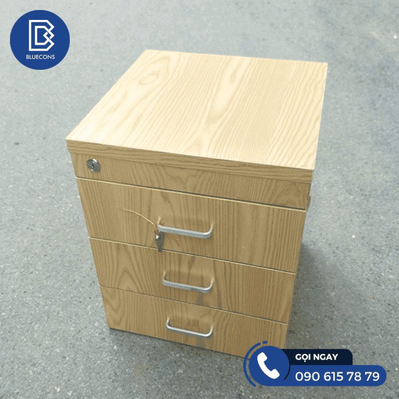 Tủ gỗ mini có khóa nhỏ gọn, tiện nghi