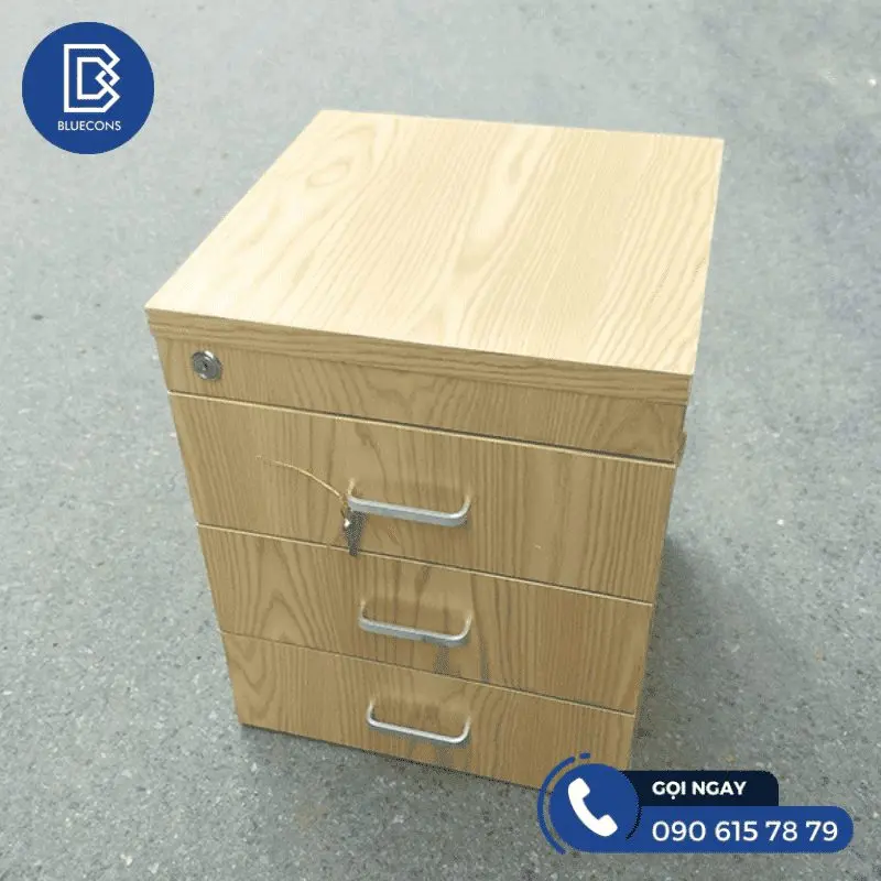 Tủ gỗ mini có khóa nhỏ gọn, tiện nghi