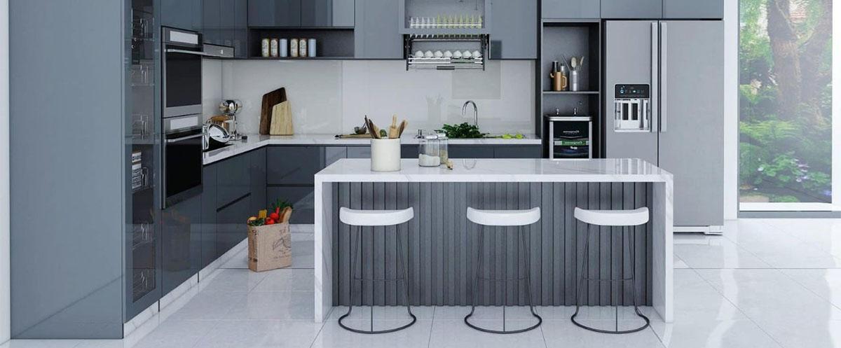 Quầy bar bếp ấm cúng