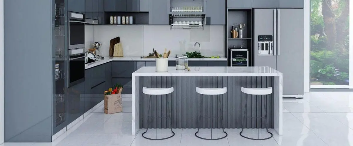 Quầy bar bếp ấm cúng