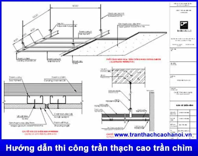 Hình ảnh bảo trì trần thạch cao