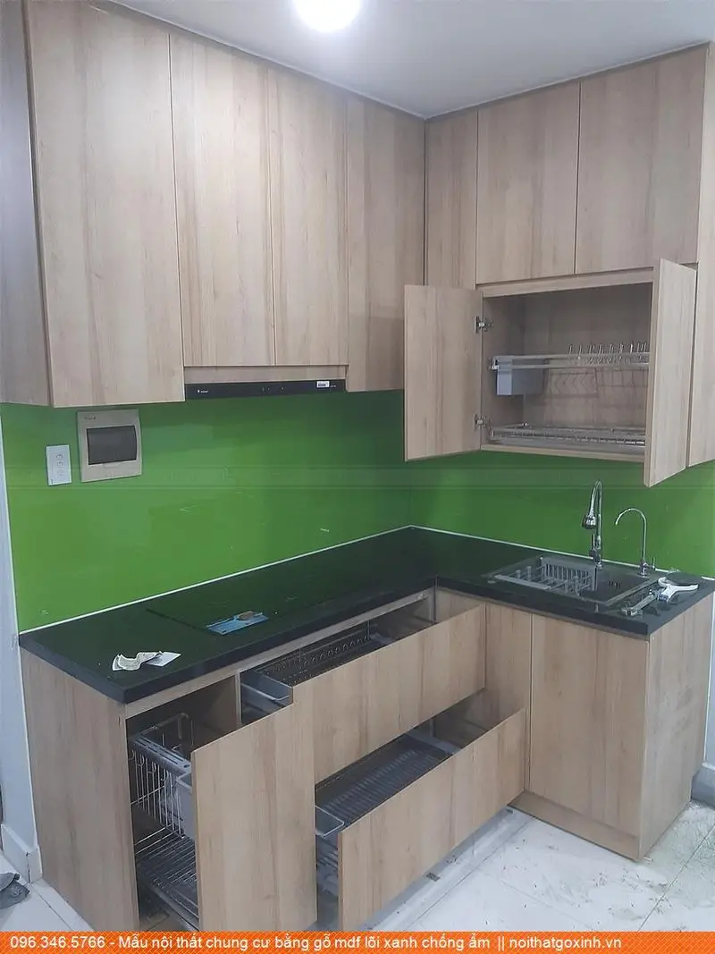 Nội thất chung cư MDF lõi xanh