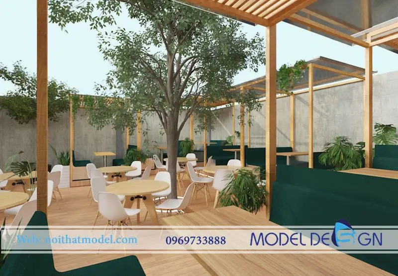 Thiết kế nội thất quán cafe phong cách industrial