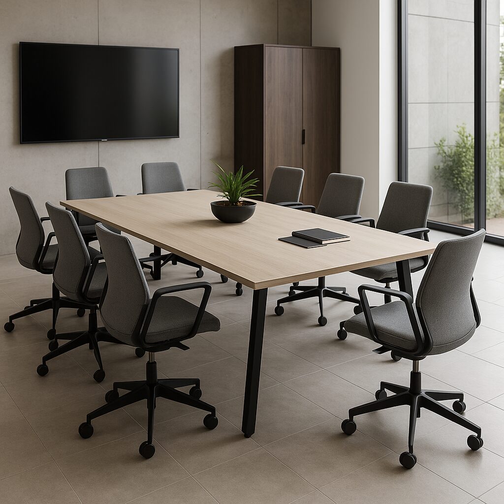 Các Mẫu Bàn Họp Chân Sắt Đẹp Nhất Năm 2025 Bluecons