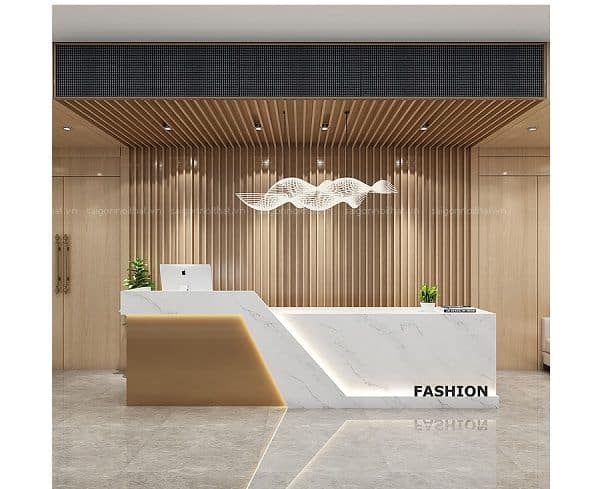 Bàn quầy lễ tân đẹp và hiện đại