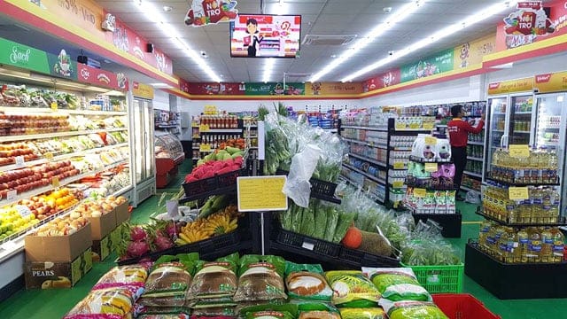 Cách trưng bày hàng hóa trong siêu thị VinMart