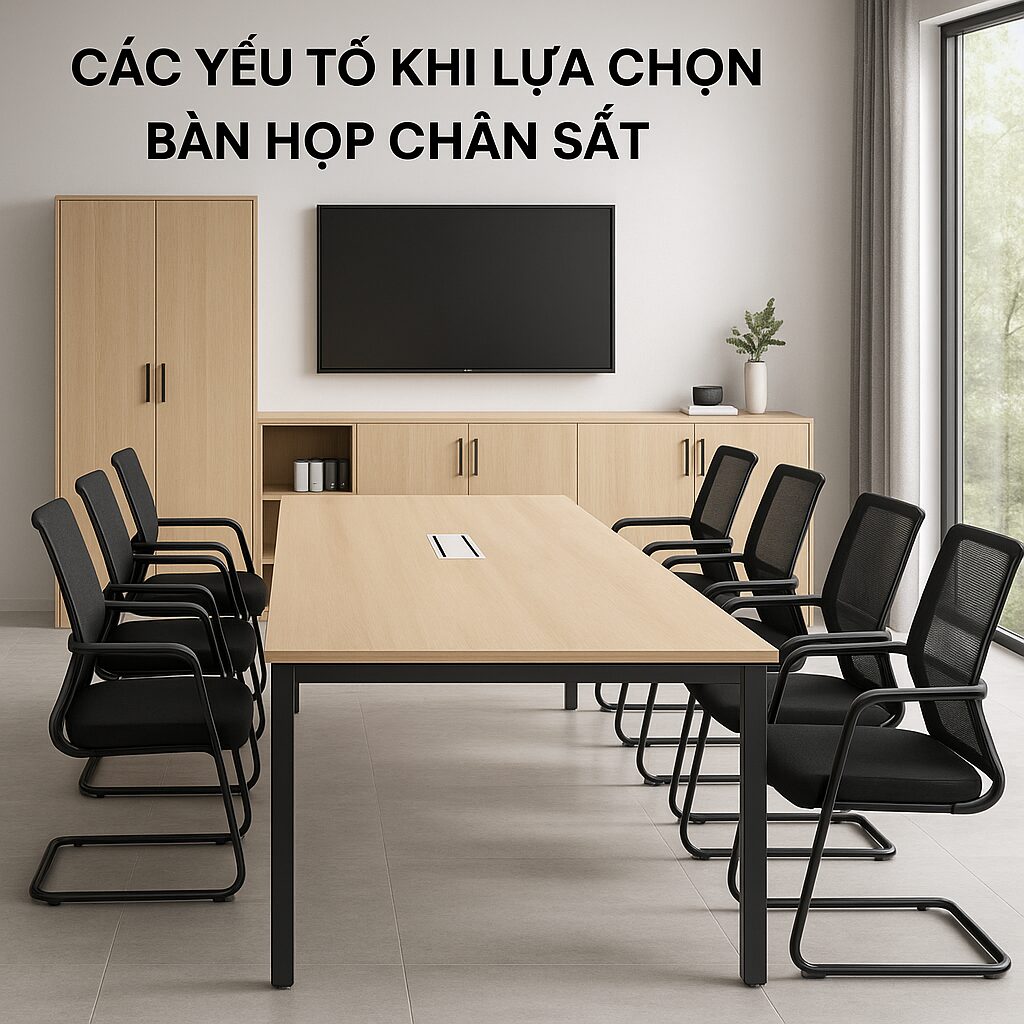 Các Yếu Tố Khi Lựa Chọn Bàn Họp Chân Sắt Bluecons