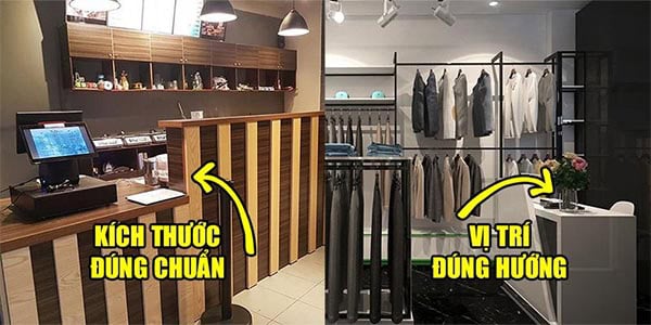 Cách bố trí quầy thu ngân cho cửa hàng thu hút tài lộc