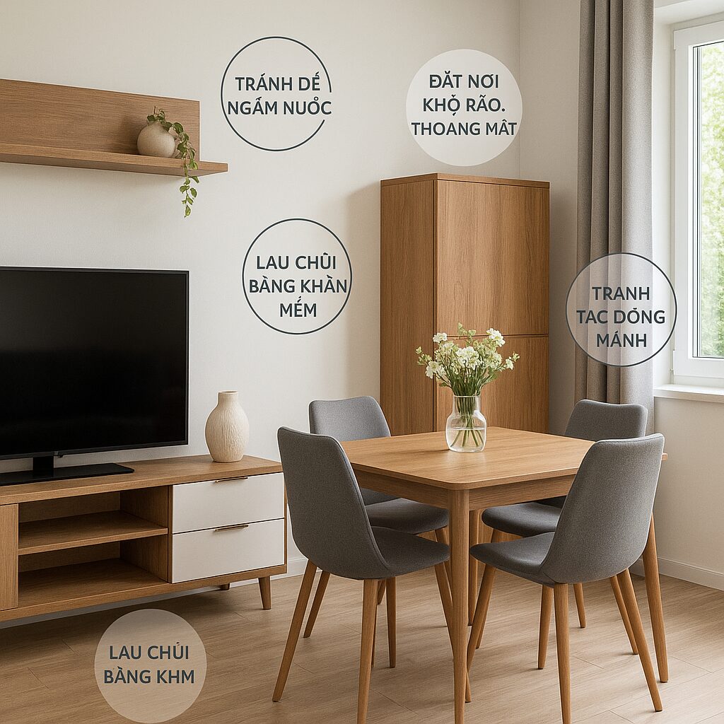 Cách Duy Trì và Bảo Quản Đồ Gỗ MDF Sau Thi Công Cách Duy Trì và Bảo Quản Đồ Gỗ MDF Sau Thi Công Bluecons