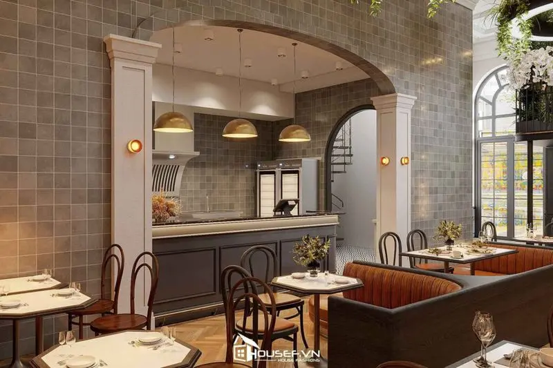 Không gian quán cafe đẹp mắt, hiện đại