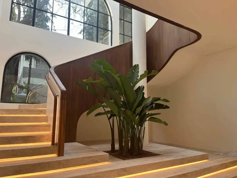 Cầu thang gỗ teak