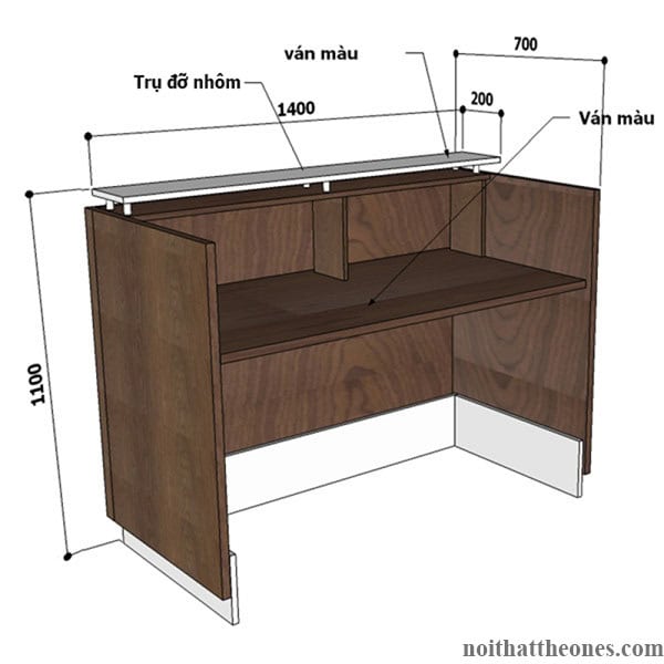 Quầy lễ tân mini