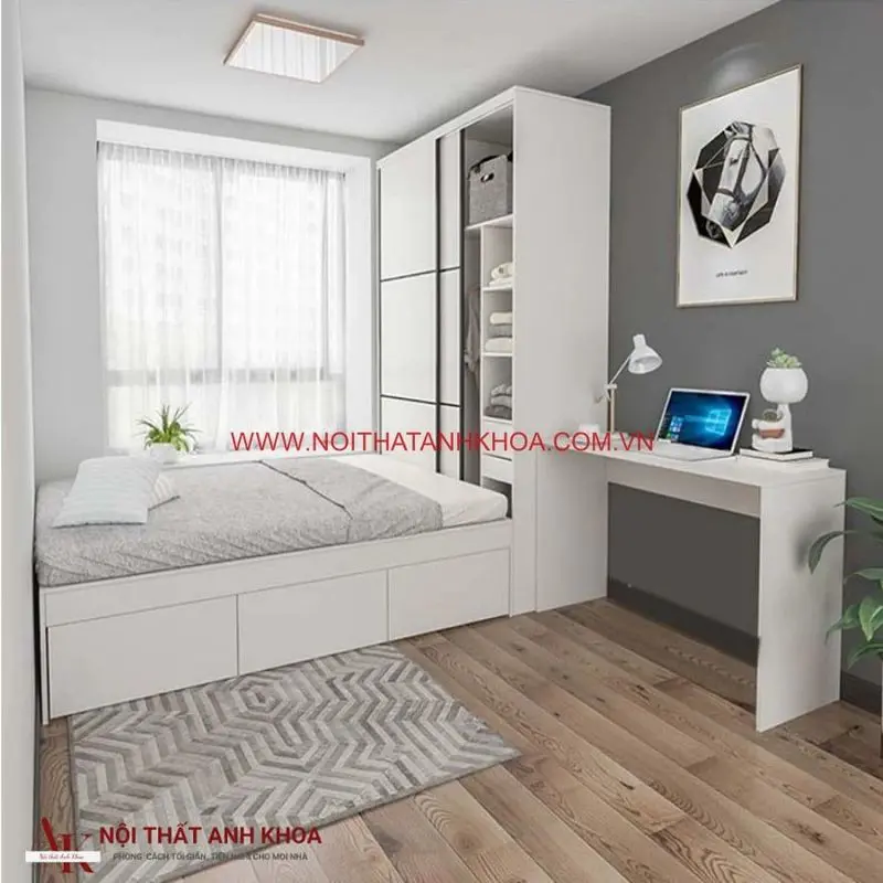 Combo giường liền tủ
