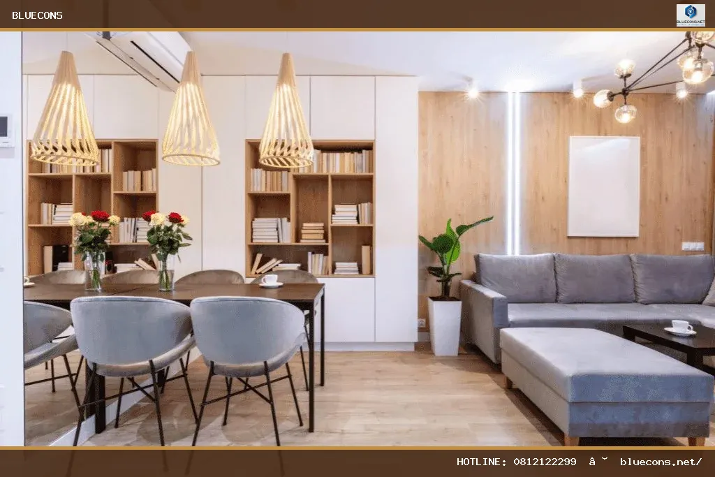Công ty thiết kế thi công nội thất chung cư – hình ảnh Bluecons