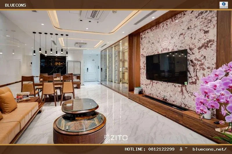 Công ty thiết kế thi công nội thất chung cư – hình ảnh Bluecons