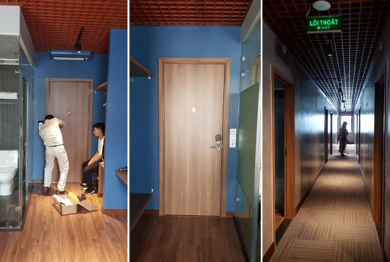 Cửa gỗ công nghiệp tại khách sạn