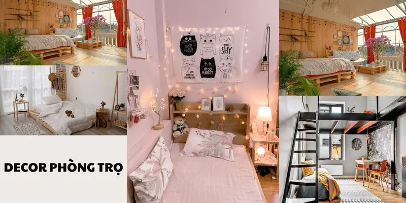 Decor phòng trọ đẹp, đơn giản, tiết kiệm chi phí thấp