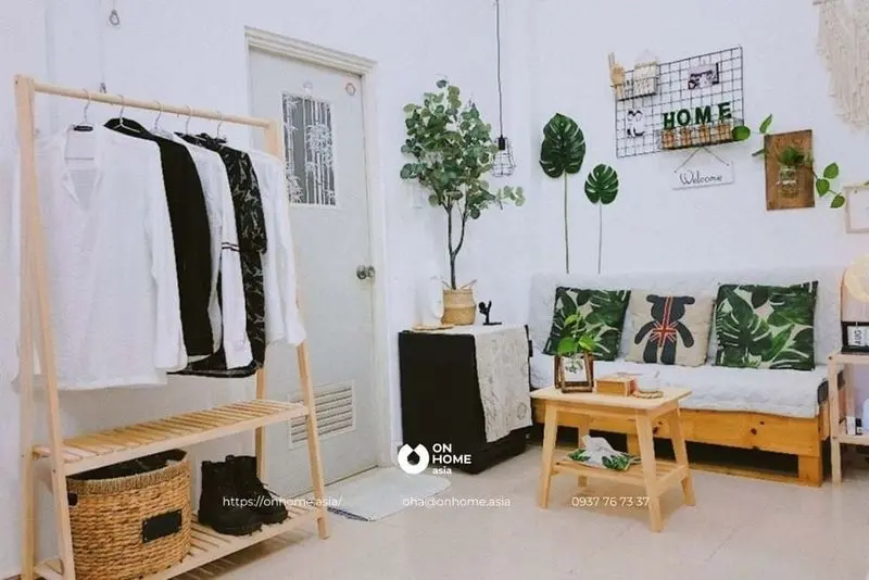 Decor phòng trọ màu tươi sáng