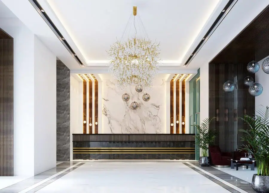 Mẫu quầy lễ tân đẹp