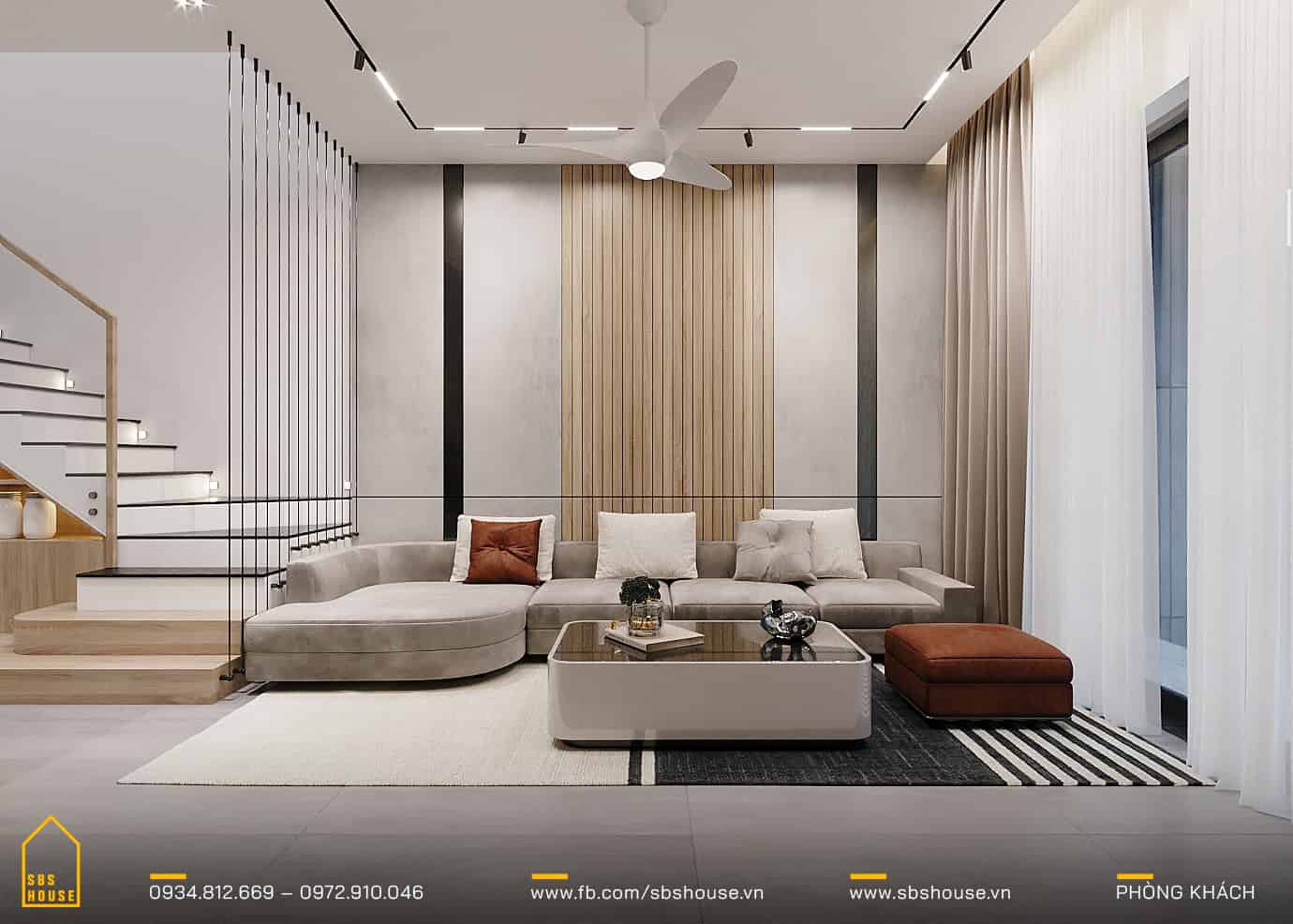Mẫu trần thạch cao đẹp cho phòng khách