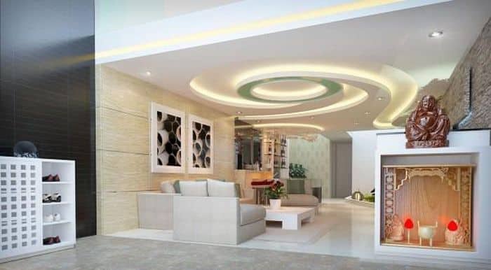 Mẫu trần thạch cao phòng khách đẹp