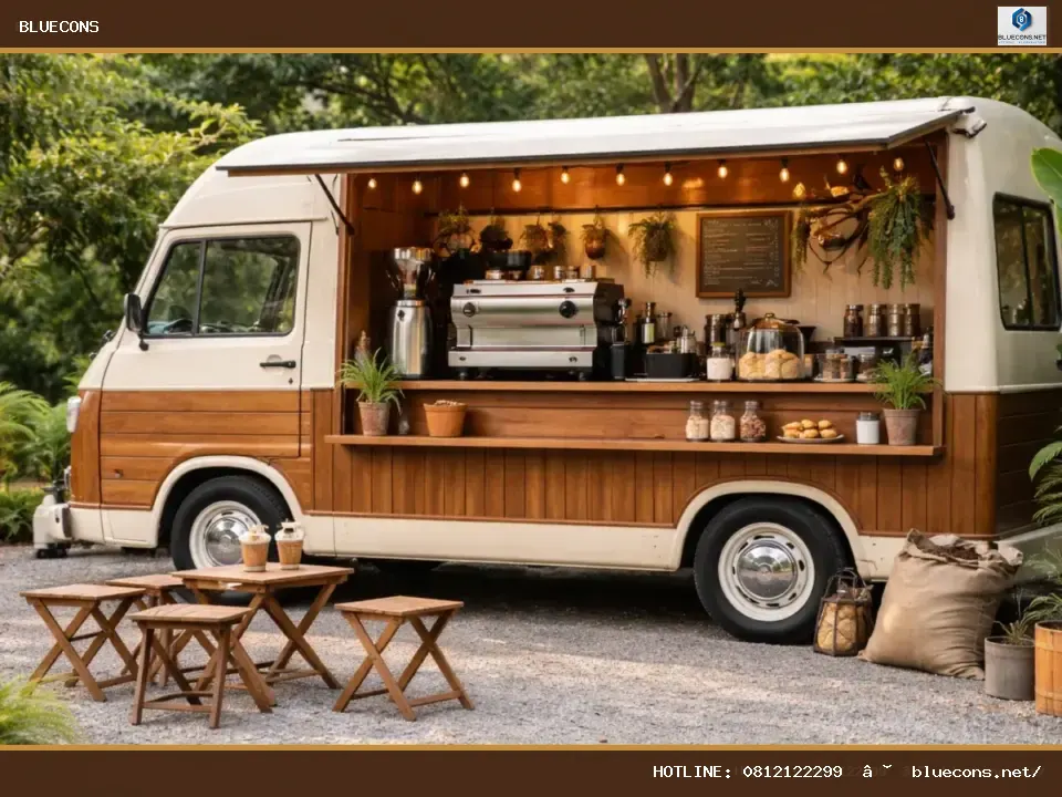 Đóng xe cafe – hình ảnh Bluecons