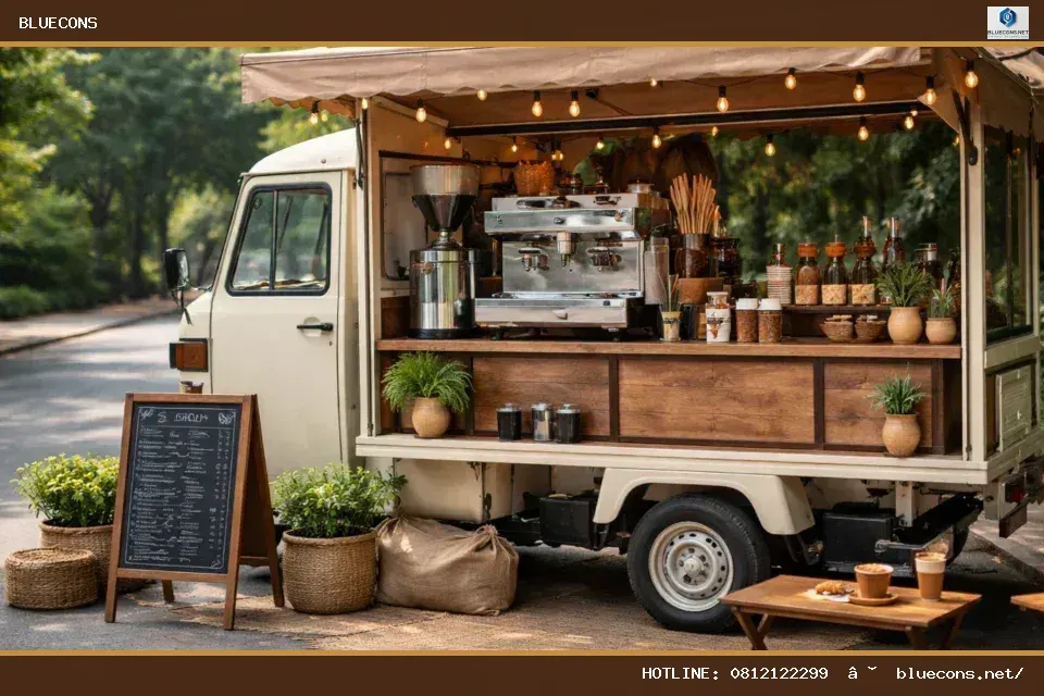 Đóng xe cafe – hình ảnh Bluecons